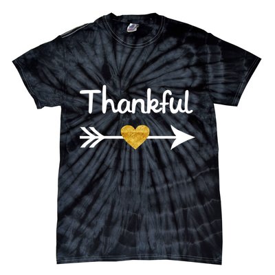 Thankful Golden Heart Tie-Dye T-Shirt
