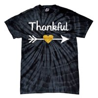 Thankful Golden Heart Tie-Dye T-Shirt