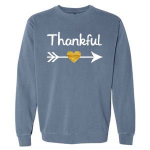 Thankful Golden Heart Garment-Dyed Sweatshirt