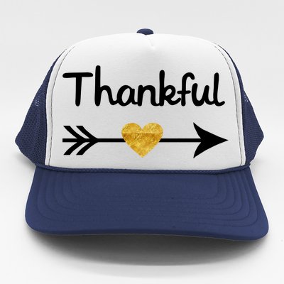 Thankful Golden Heart Trucker Hat