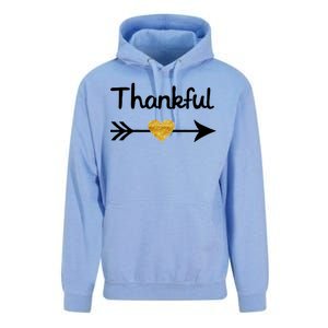 Thankful Golden Heart Unisex Surf Hoodie