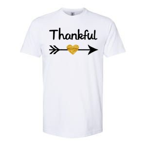 Thankful Golden Heart Softstyle CVC T-Shirt