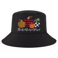 Thankful Grateful Blessed Fashion Buffalo Plaid Leopard Cool Comfort Performance Bucket Hat
