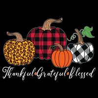 Thankful Grateful Blessed Fashion Buffalo Plaid Leopard Tall T-Shirt