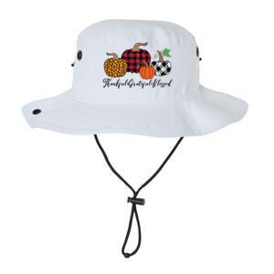 Thankful Grateful Blessed Fashion Buffalo Plaid Leopard Legacy Cool Fit Booney Bucket Hat