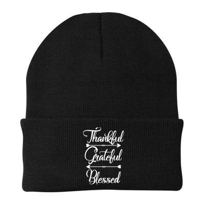 Thankful Grateful Blessed Thanksgiving Day Beanie