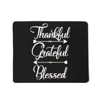 Thankful Grateful Blessed Thanksgiving Day Mousepad