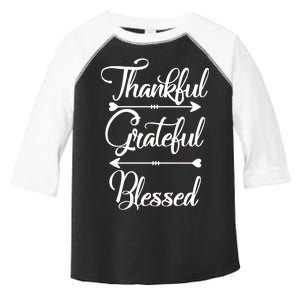 Thankful Grateful Blessed Thanksgiving Day Toddler Fine Jersey T-Shirt