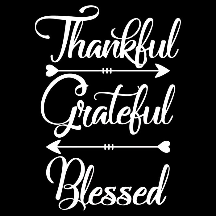 Thankful Grateful Blessed Thanksgiving Day Womens T-Shirt