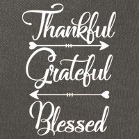 Thankful Grateful Blessed Thanksgiving Day Cotton Canvas Backpack