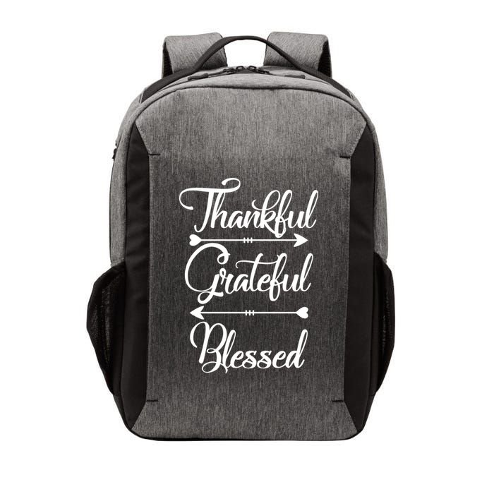 Thankful Grateful Blessed Thanksgiving Day Vector Backpack