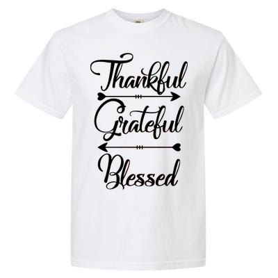 Thankful Grateful Blessed Thanksgiving Day Garment-Dyed Heavyweight T-Shirt