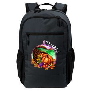 Thankful Pumpkin Fall Thanksgiving Daily Commute Backpack