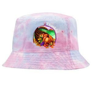 Thankful Pumpkin Fall Thanksgiving Tie-Dyed Bucket Hat