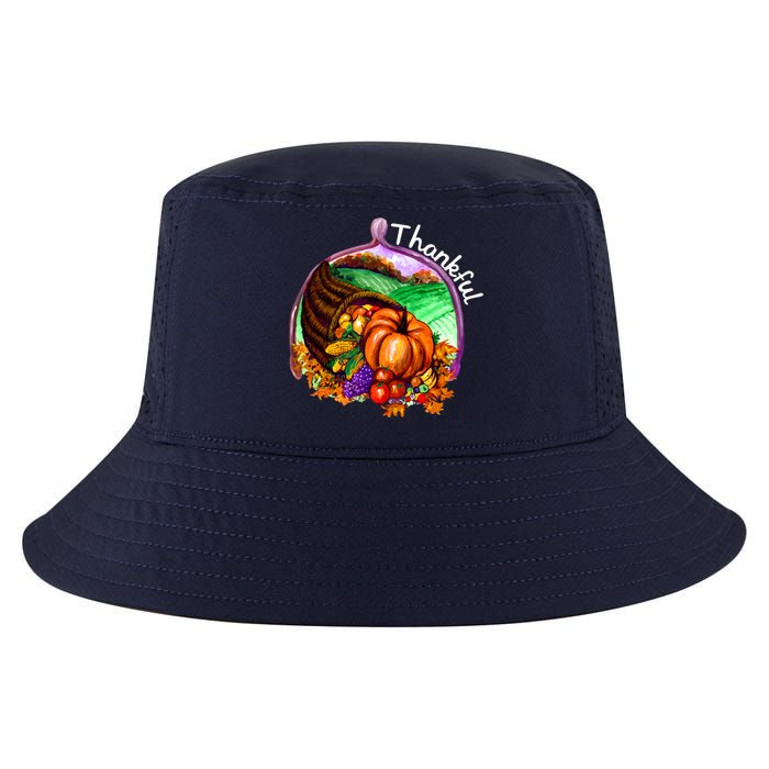 Thankful Pumpkin Fall Thanksgiving Cool Comfort Performance Bucket Hat