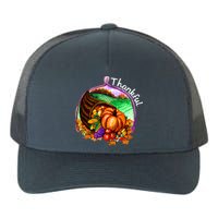 Thankful Pumpkin Fall Thanksgiving Yupoong Adult 5-Panel Trucker Hat