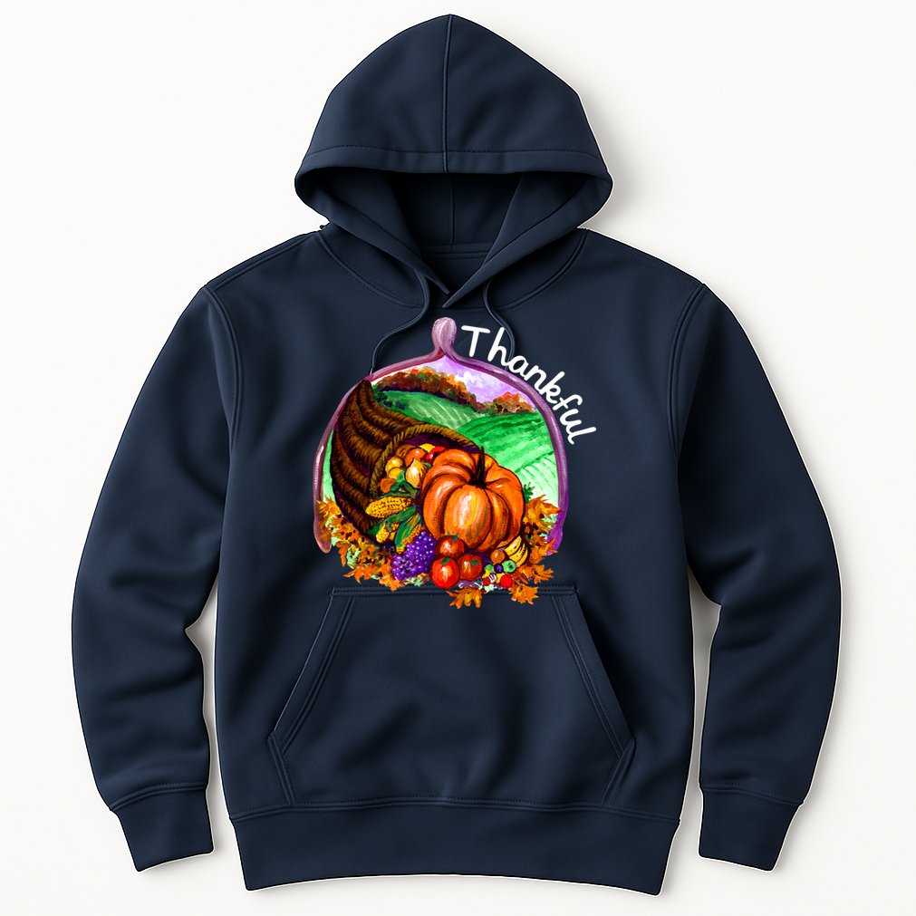 Thankful Pumpkin Fall Thanksgiving Hoodie