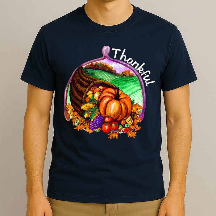 Thankful Pumpkin Fall Thanksgiving T-Shirt