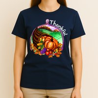Thankful Pumpkin Fall Thanksgiving T-Shirt