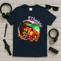 Thankful Pumpkin Fall Thanksgiving T-Shirt