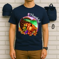 Thankful Pumpkin Fall Thanksgiving T-Shirt