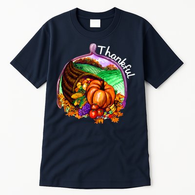 Thankful Pumpkin Fall Thanksgiving Tall T-Shirt