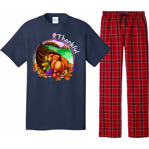 Thankful Pumpkin Fall Thanksgiving Pajama Set