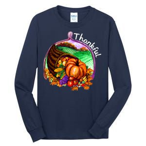 Thankful Pumpkin Fall Thanksgiving Tall Long Sleeve T-Shirt