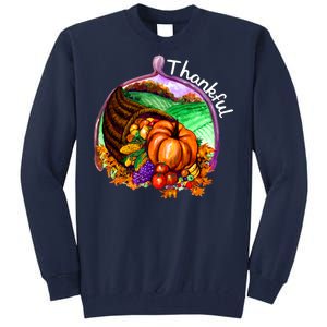 Thankful Pumpkin Fall Thanksgiving Tall Sweatshirt