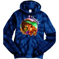 Thankful Pumpkin Fall Thanksgiving Tie Dye Hoodie