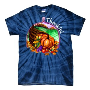 Thankful Pumpkin Fall Thanksgiving Tie-Dye T-Shirt