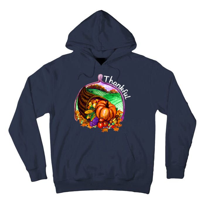 Thankful Pumpkin Fall Thanksgiving Tall Hoodie