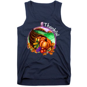 Thankful Pumpkin Fall Thanksgiving Tank Top