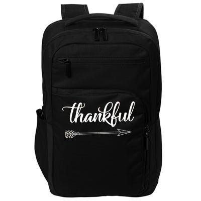 Thankful Thanksgiving Day Impact Tech Backpack