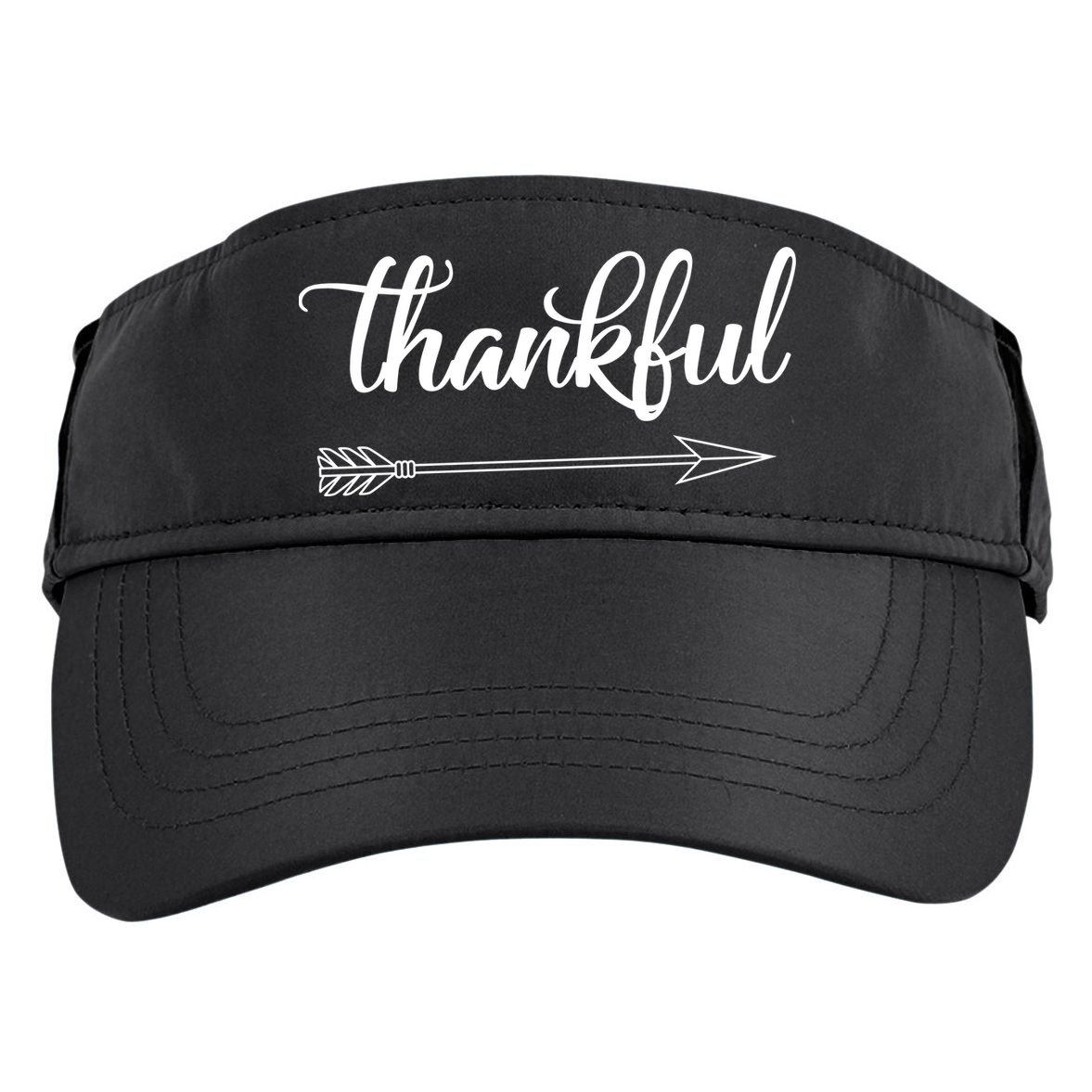 Thankful Thanksgiving Day Adult Drive Performance Visor