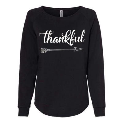 Thankful Thanksgiving Day Womens California Wash Sweatshirt