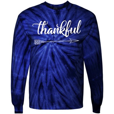 Thankful Thanksgiving Day Tie-Dye Long Sleeve Shirt