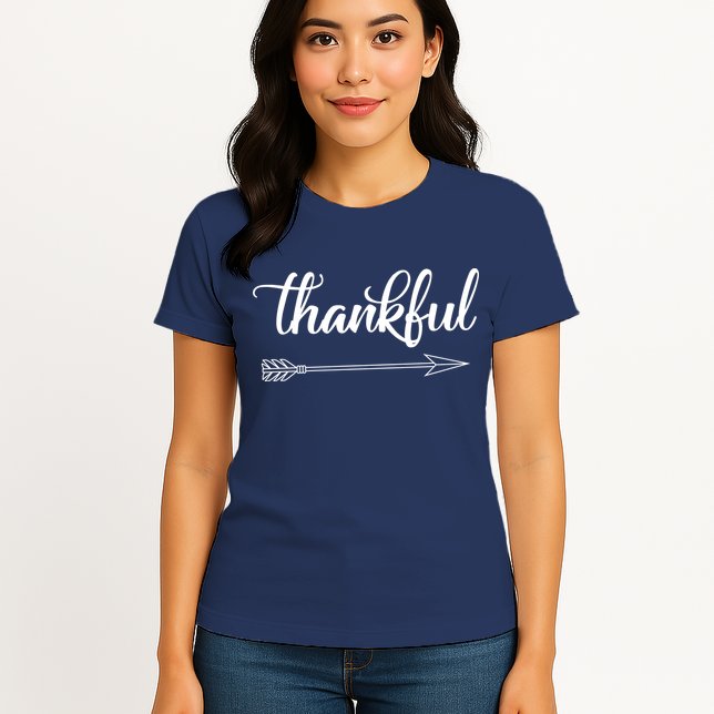 Thankful Thanksgiving Day Womens T-Shirt