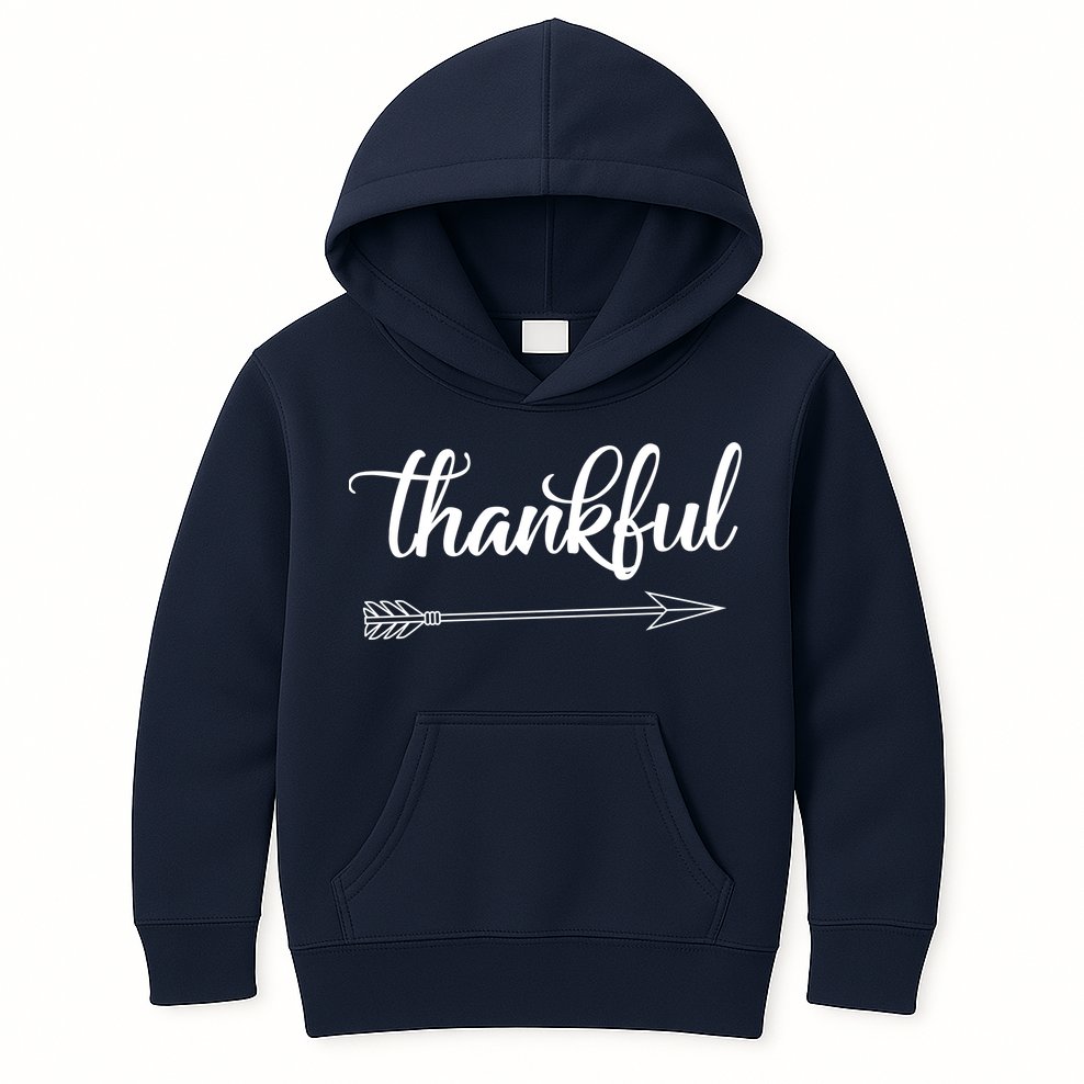 Thankful Thanksgiving Day Kids Hoodie