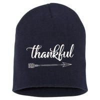 Thankful Thanksgiving Day Short Acrylic Beanie