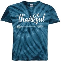 Thankful Thanksgiving Day Kids Tie-Dye T-Shirt