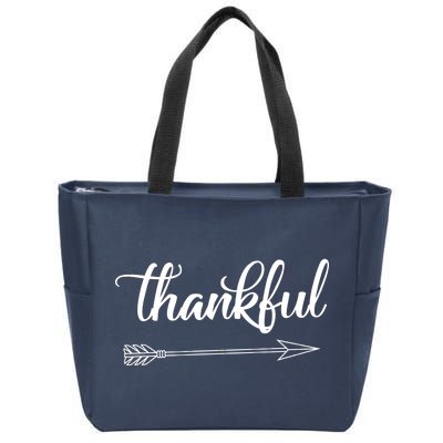 Thankful Thanksgiving Day Zip Tote Bag