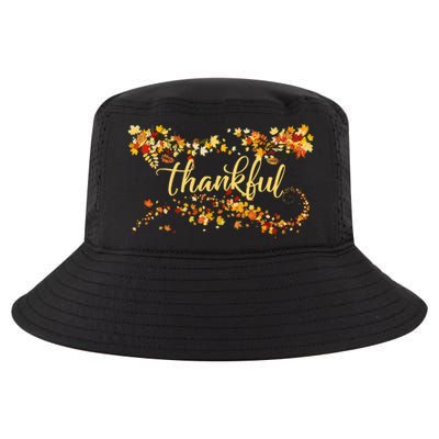 Thankful Thanksgiving Fall Autumn Leaves Cool Comfort Performance Bucket Hat