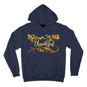 Thankful Thanksgiving Fall Autumn Leaves Tall Hoodie