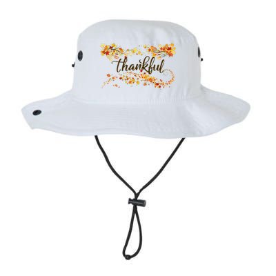 Thankful Thanksgiving Fall Autumn Leaves Legacy Cool Fit Booney Bucket Hat