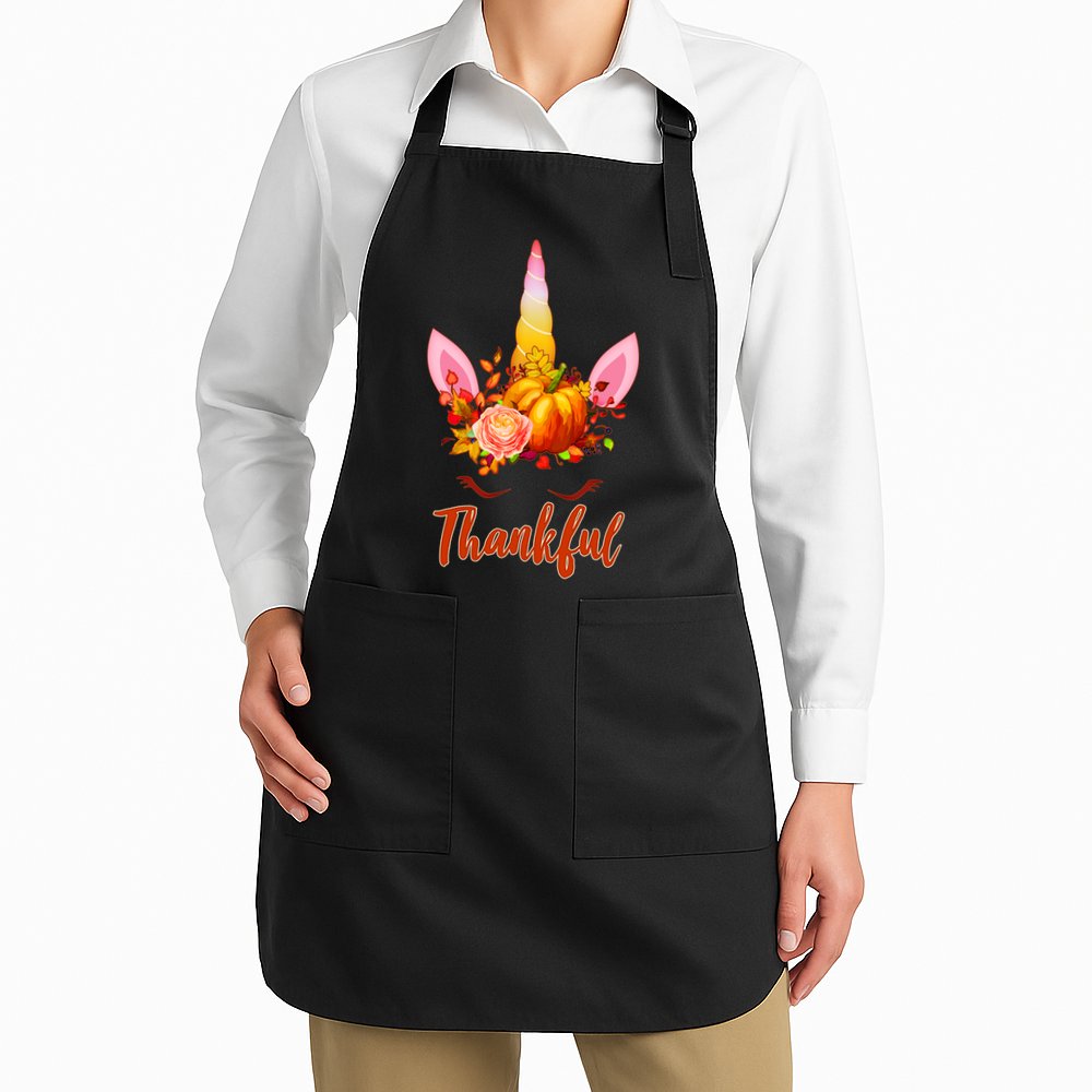Thankful Unicorn Autumn Apron
