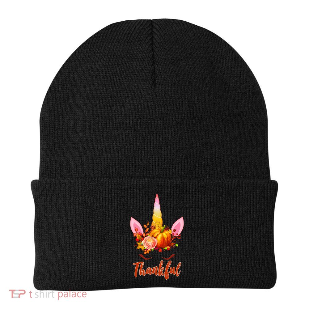 Thankful Unicorn Autumn Beanie