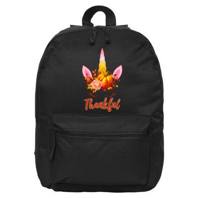Thankful Unicorn Autumn 16 in Basic Backpack