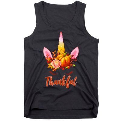 Thankful Unicorn Autumn Tank Top