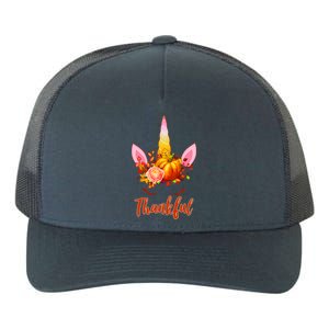 Thankful Unicorn Autumn Yupoong Adult 5-Panel Trucker Hat